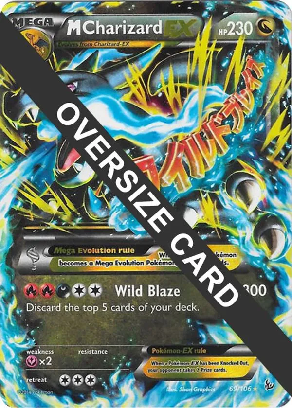 M Charizard EX — Jumbo Cards — Pokemon