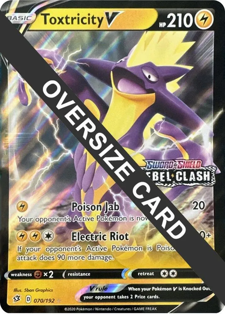 Toxtricity V — Jumbo Cards — Pokemon
