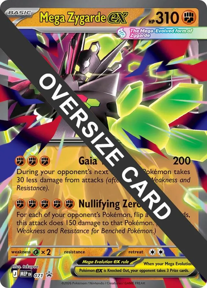 Mega Zygarde ex — Jumbo Cards — Pokémon