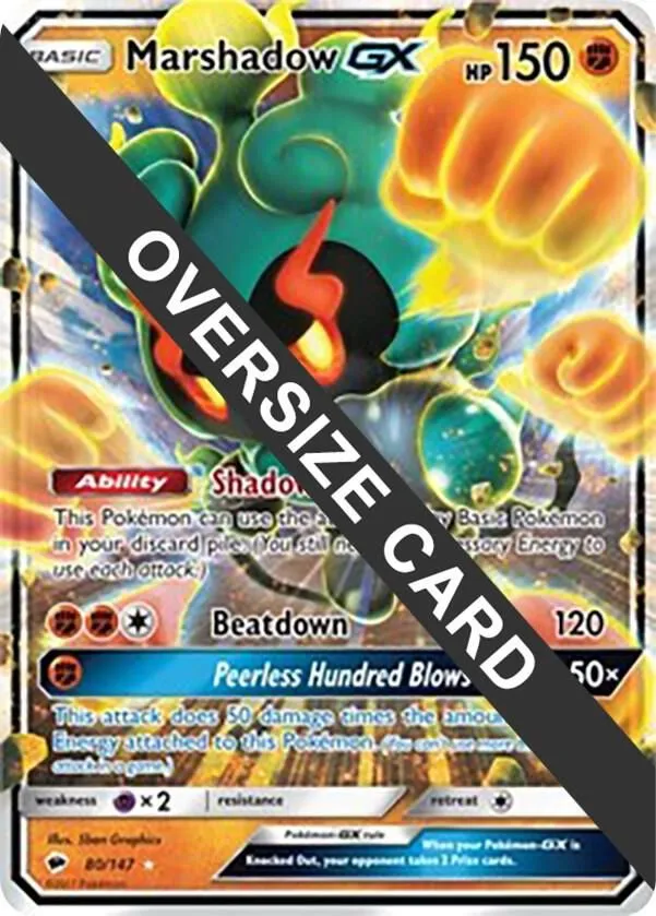 Marshadow GX — Jumbo Cards — Pokemon
