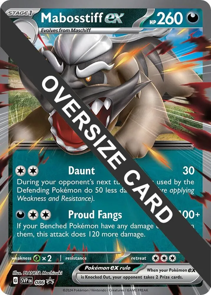Mabosstiff ex - Jumbo Card — Jumbo Cards — Pokemon