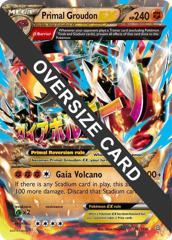 Primal Groudon EX — Jumbo Cards — Pokemon