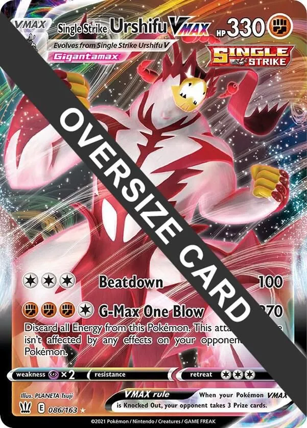 Single Strike Urshifu VMAX — Jumbo Cards — Pokemon