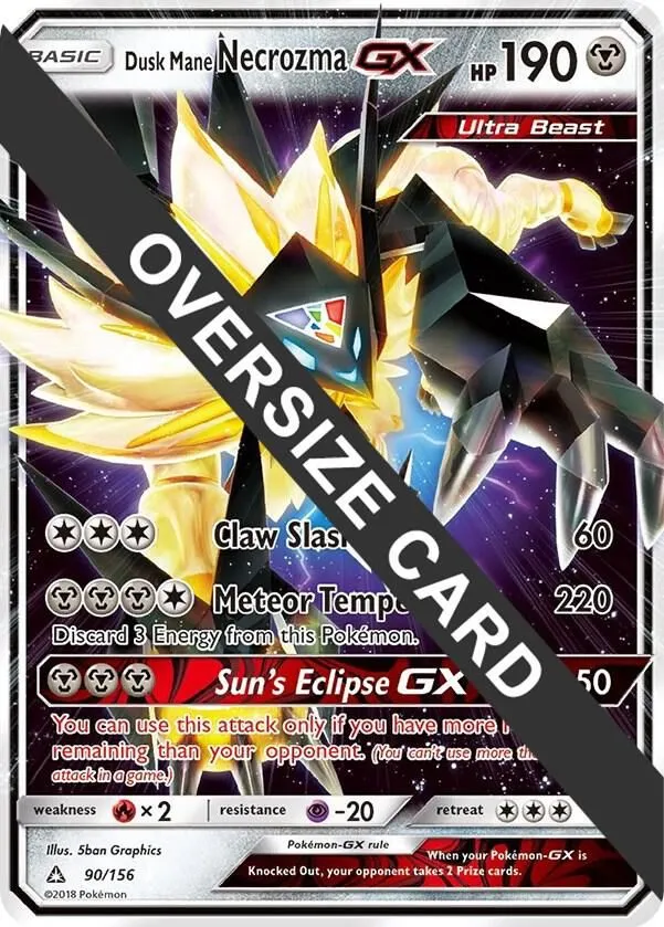 Dusk Mane Necrozma GX — Jumbo Cards — Pokemon