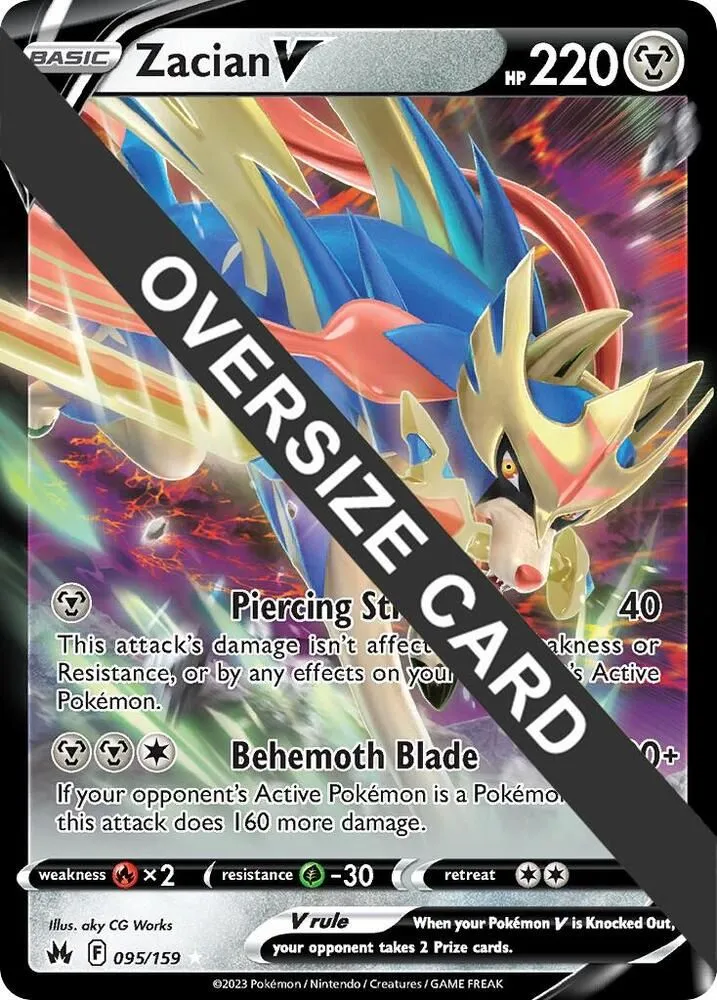 Zacian V — Jumbo Cards — Pokemon