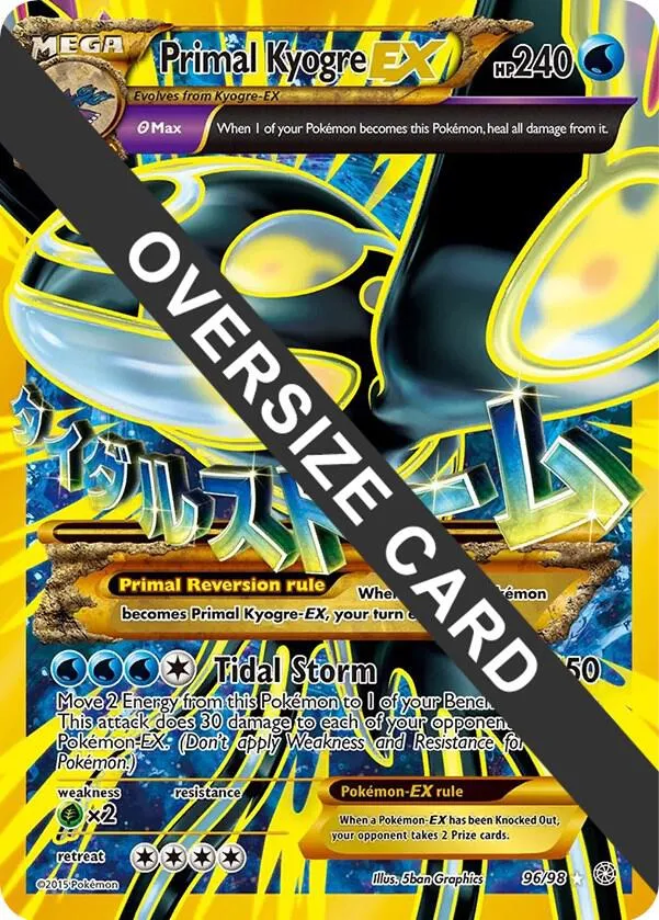 Primal Kyogre EX — Jumbo Cards — Pokemon