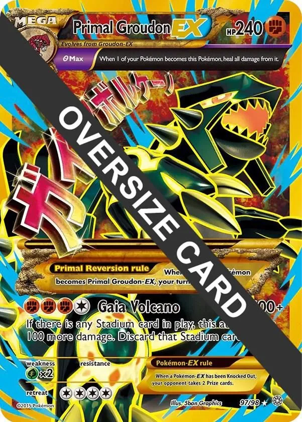 Primal Groudon EX — Jumbo Cards — Pokemon