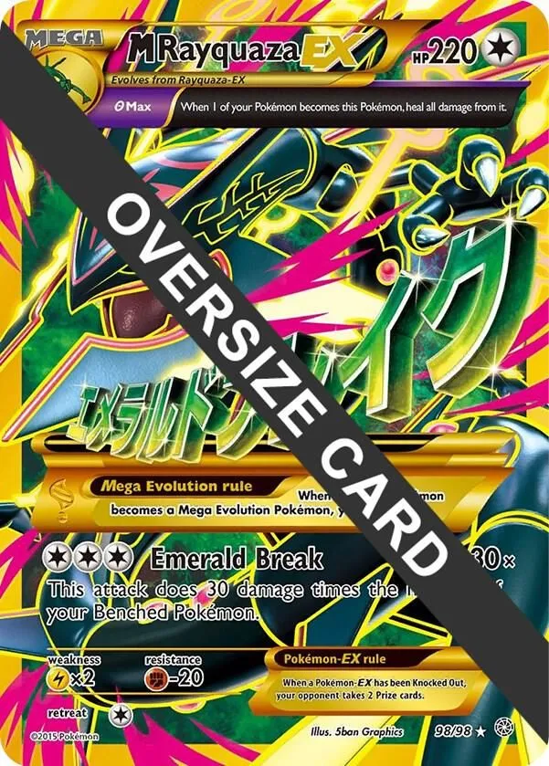 M Rayquaza EX — Jumbo Cards — Pokemon