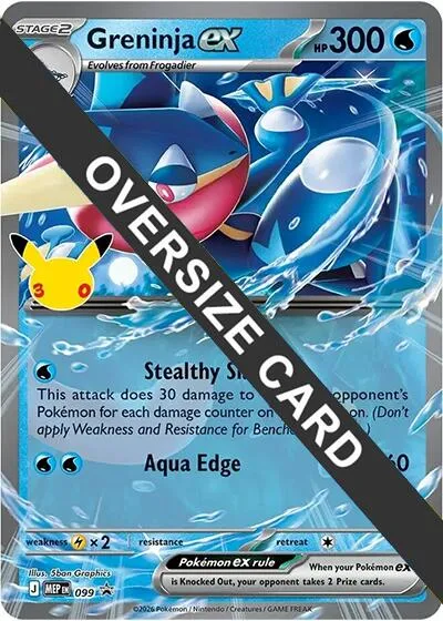 Greninja ex — Jumbo Cards — Pokemon