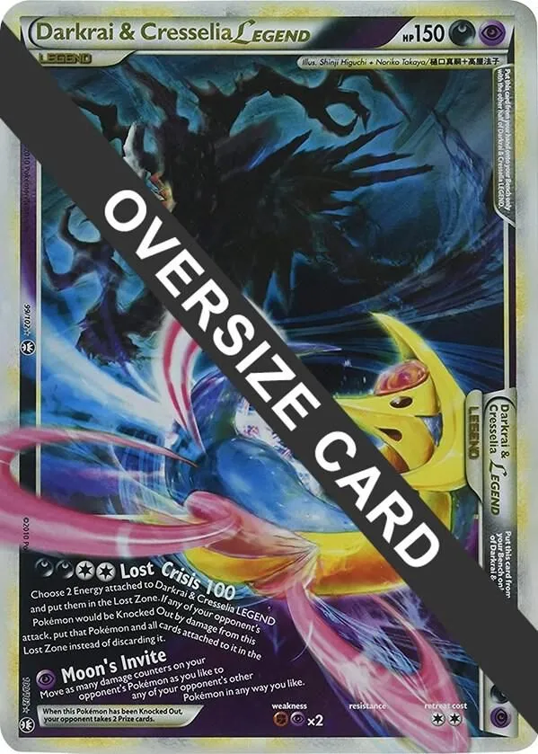 Darkrai & Cresselia Legend - 99/102 & 100/102 — Jumbo Cards — Pokemon