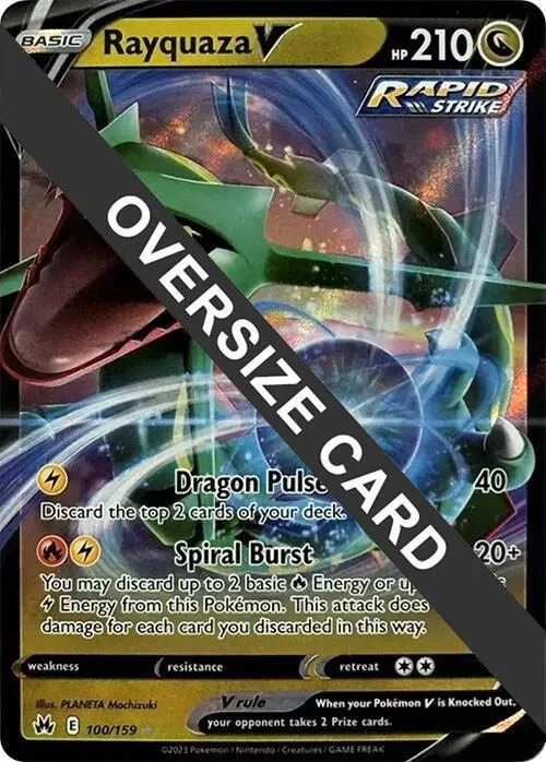 Rayquaza V 100/159 — Jumbo Cards — Pokemon