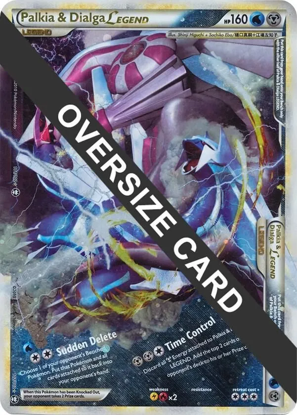 Palkia & Dialga Legends - 101/102 + 102/102 — Jumbo Cards — Pokemon