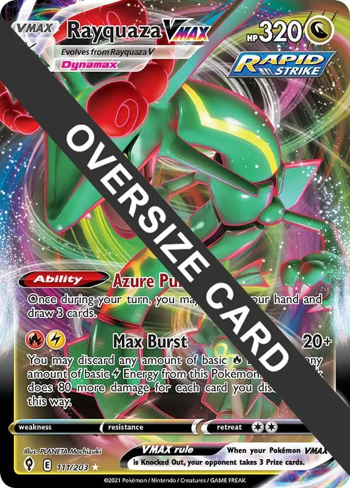 Rayquaza VMAX — Jumbo Cards — Pokemon