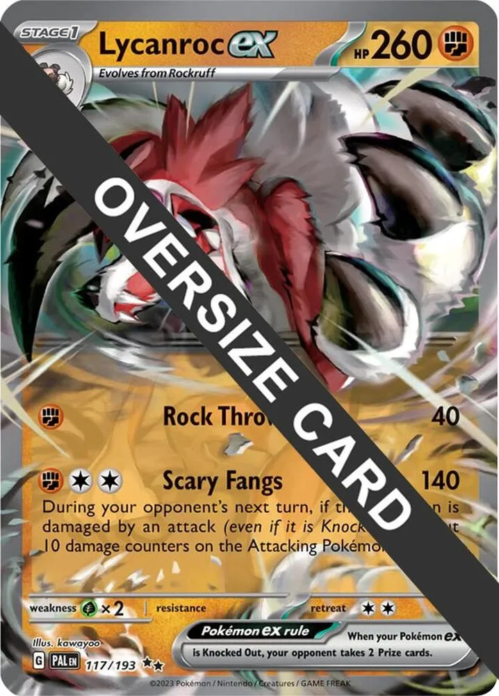 Lougaroc ex — Jumbo Cards — Pokemon