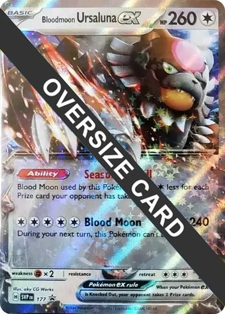 Ursaking Lune Vermeille ex — Jumbo Cards — Pokemon