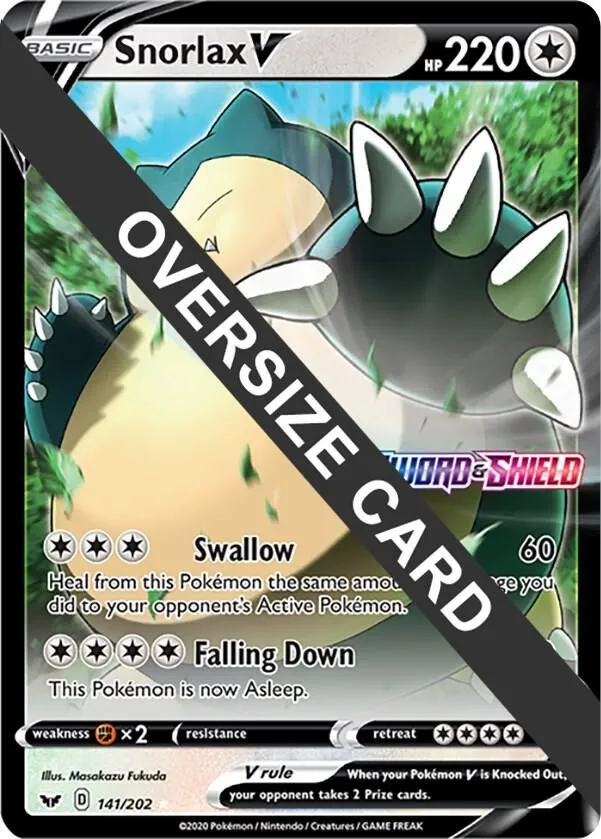 Snorlax V — Jumbo Cards — Pokemon