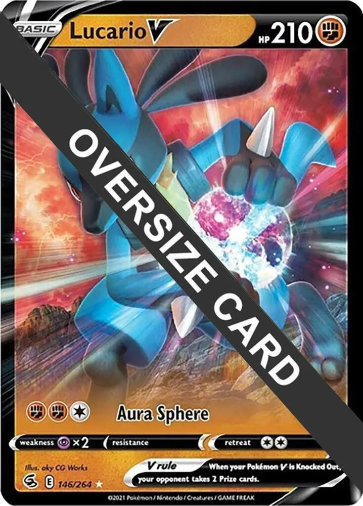 Lucario V — Jumbo Cards — Pokemon