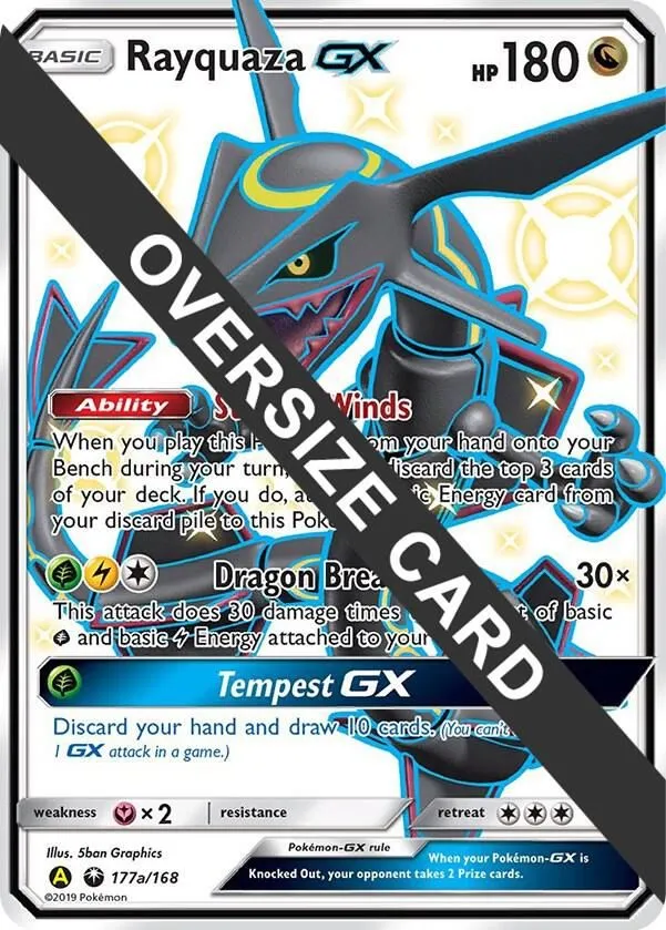 Rayquaza GX - 177a/168 — Jumbo Cards — Pokemon