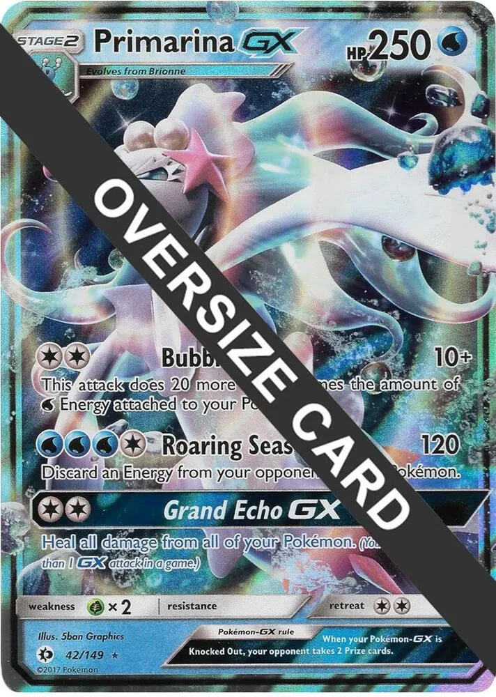 Primarina GX — Jumbo Cards — Pokemon
