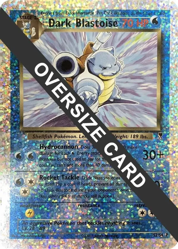 Dark Blastoise - S2/S4 — Jumbo Cards — Pokemon