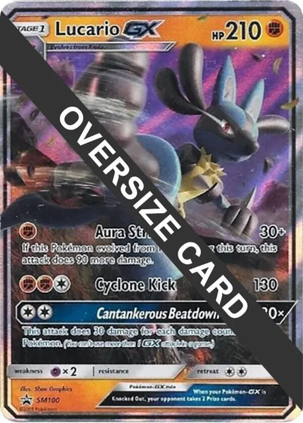 Lucario GX — Jumbo Cards — Pokemon
