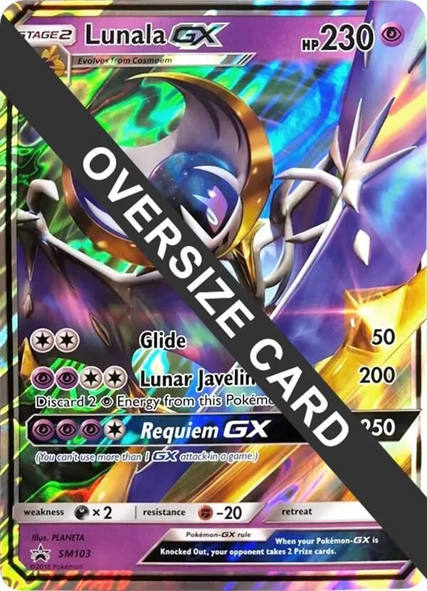 Lunala GX — Jumbo Cards — Pokemon