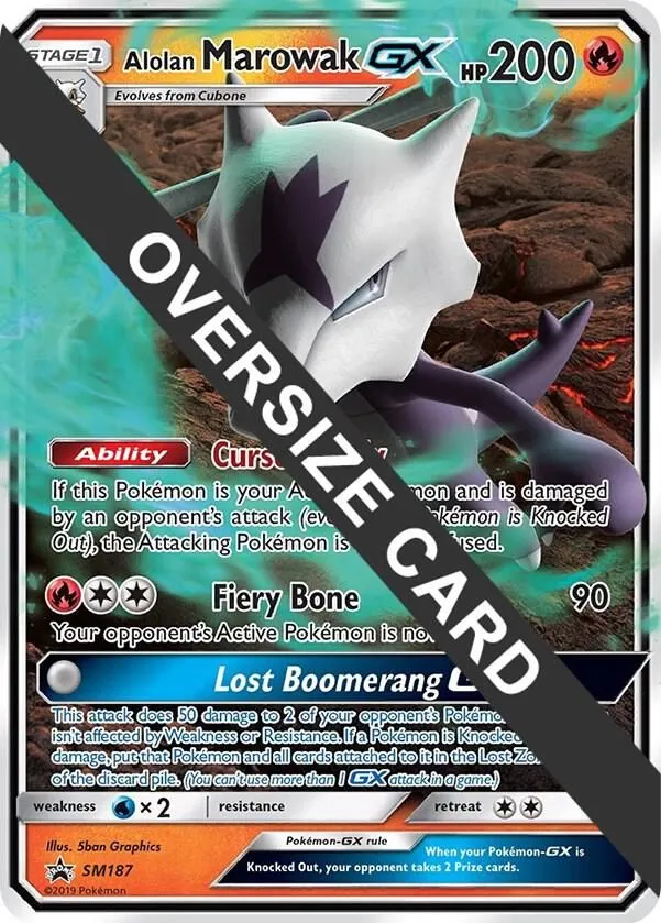 Alolan Marowak GX — Jumbo Cards — Pokemon