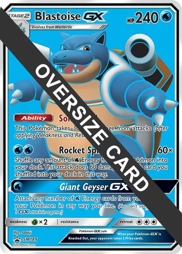 Blastoise GX — Jumbo Cards — Pokemon