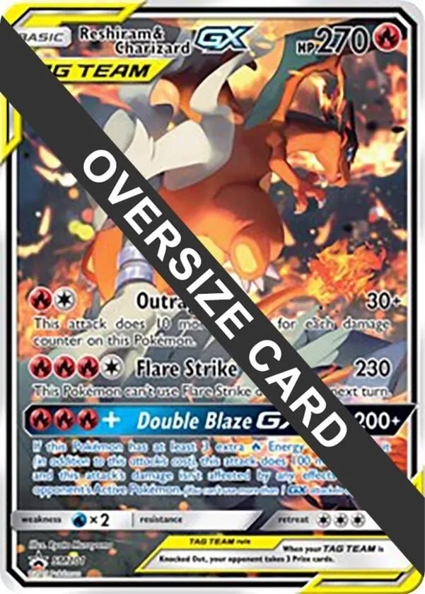 Reshiram & Charizard GX — Jumbo Cards — Pokemon