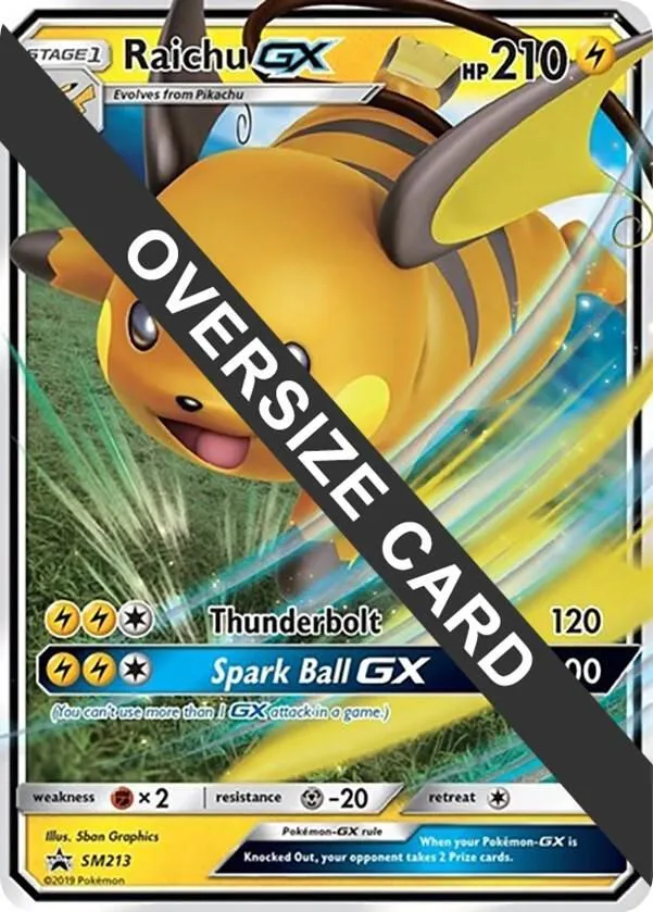 Raichu GX — Jumbo Cards — Pokémon