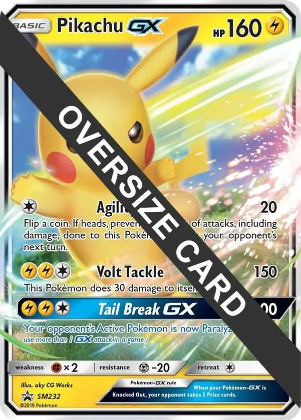 Pikachu GX — Jumbo Cards — Pokémon