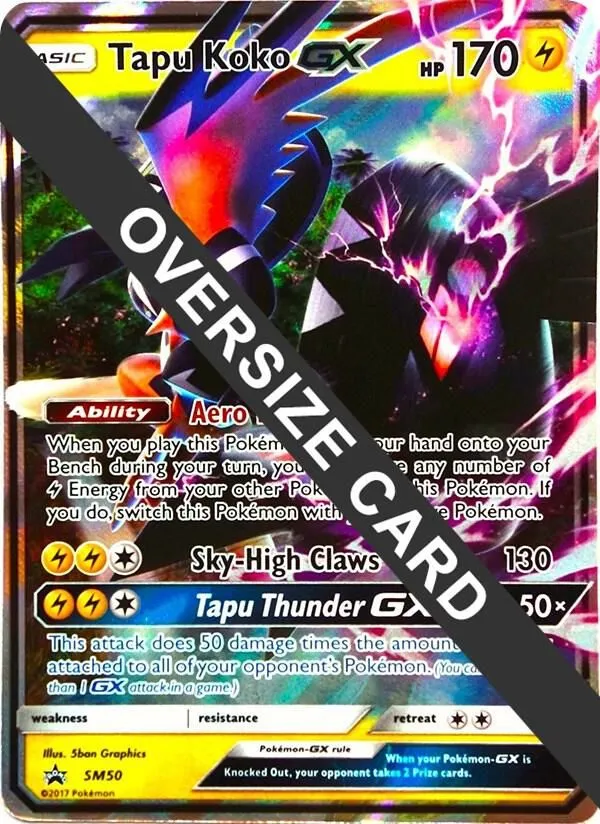 Tapu Koko GX — Jumbo Cards — Pokémon