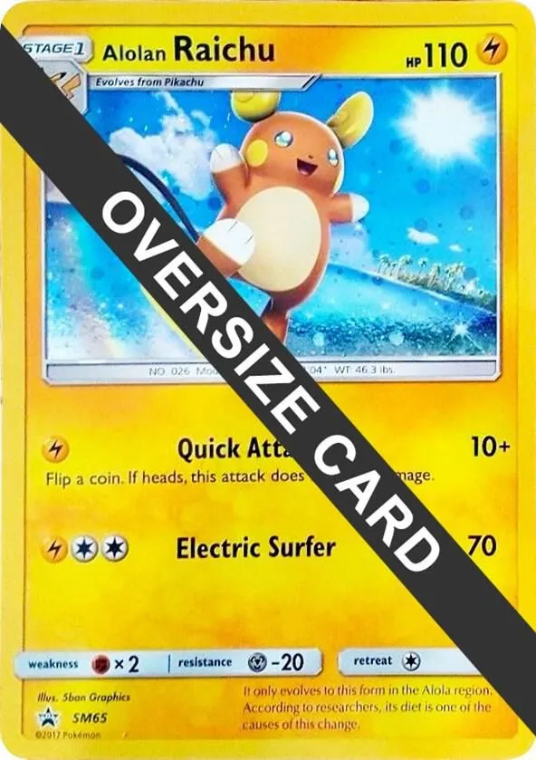 Alolan Raichu — Jumbo Cards — Pokemon