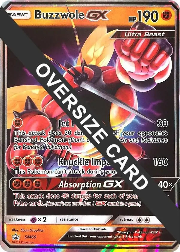 Buzzwole GX — Jumbo Cards — Pokemon