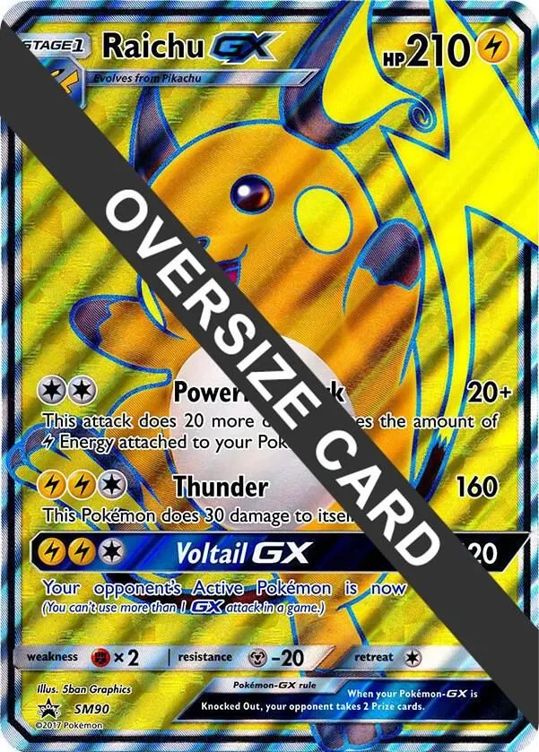 Raichu GX — Jumbo Cards — Pokemon