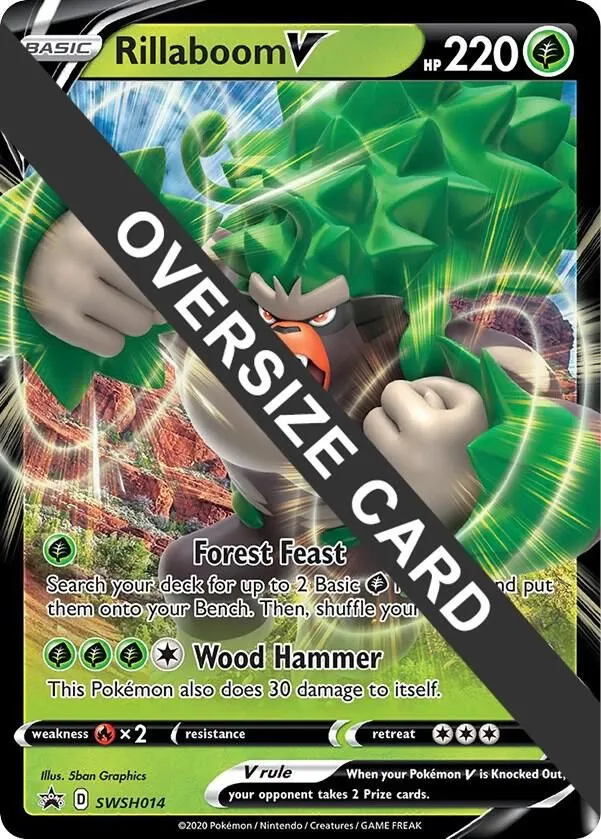 Rillaboom V — Jumbo Cards — Pokemon