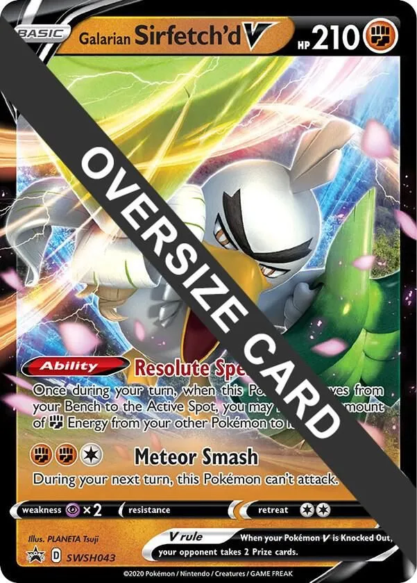 Galarian Sirfetch'd V — Jumbo Cards — Pokemon