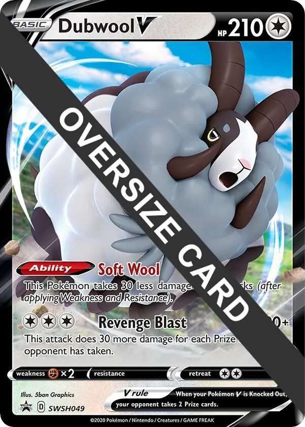 Dubwool V — Jumbo Cards — Pokemon