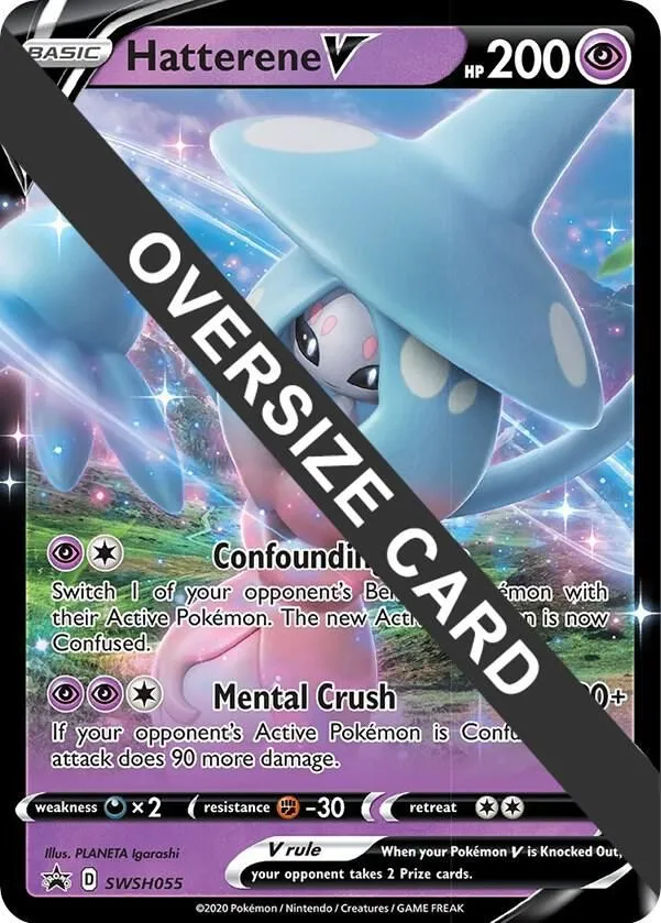 Hatterene V — Jumbo Cards — Pokemon