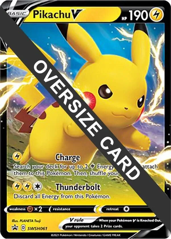 Pikachu V — Jumbo Cards — Pokemon