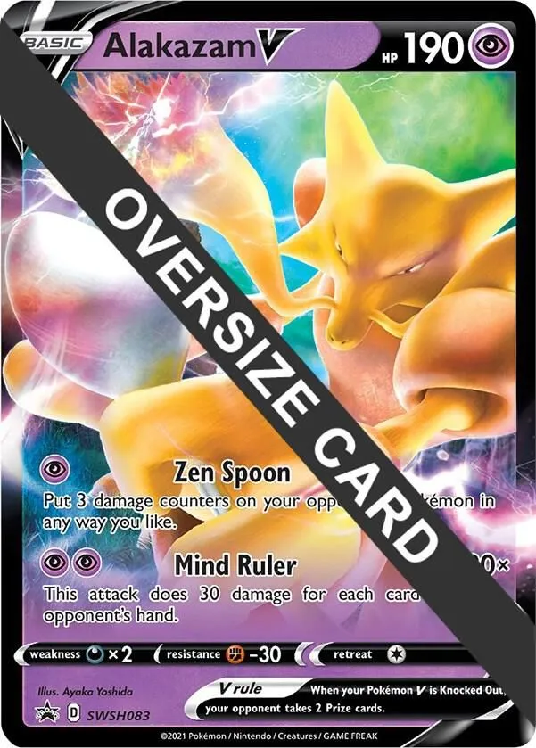 Alakazam V — Jumbo Cards — Pokémon