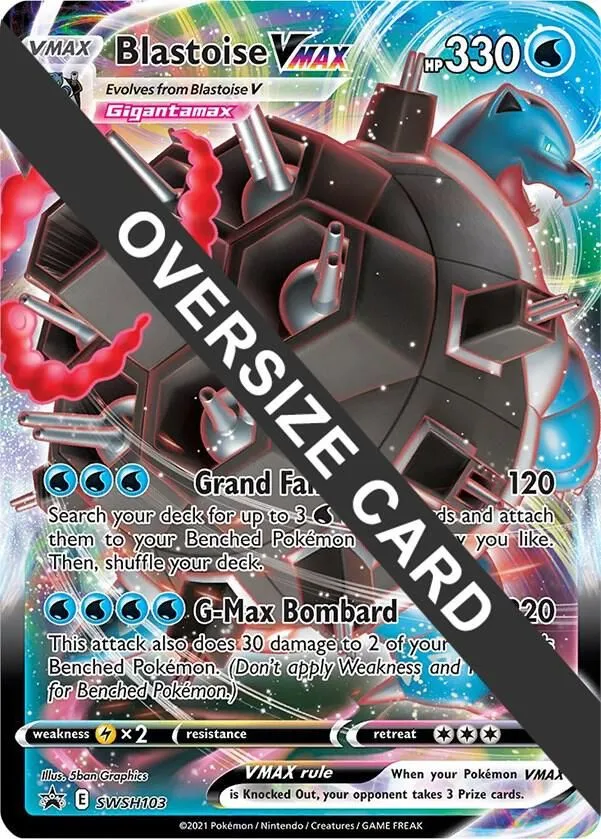 Blastoise VMAX — Jumbo Cards — Pokemon