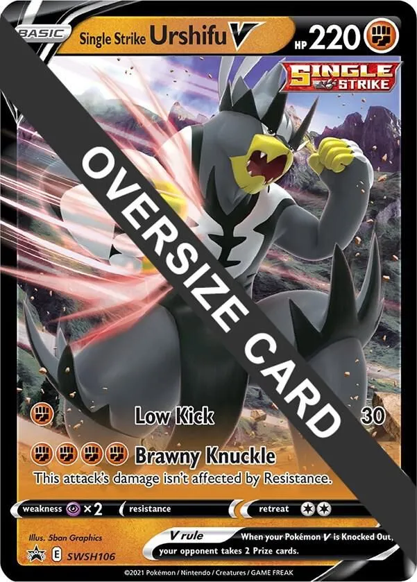 Single Strike Urshifu V — Jumbo Cards — Pokemon