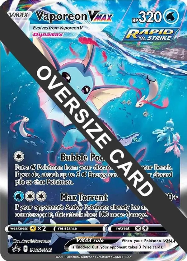Vaporeon VMAX — Jumbo Cards — Pokemon