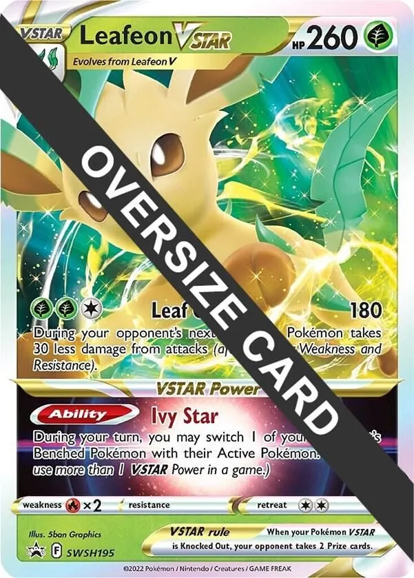 Leafeon VSTAR — Jumbo Cards — Pokemon