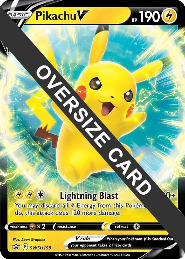 Pikachu V — Jumbo Cards — Pokemon