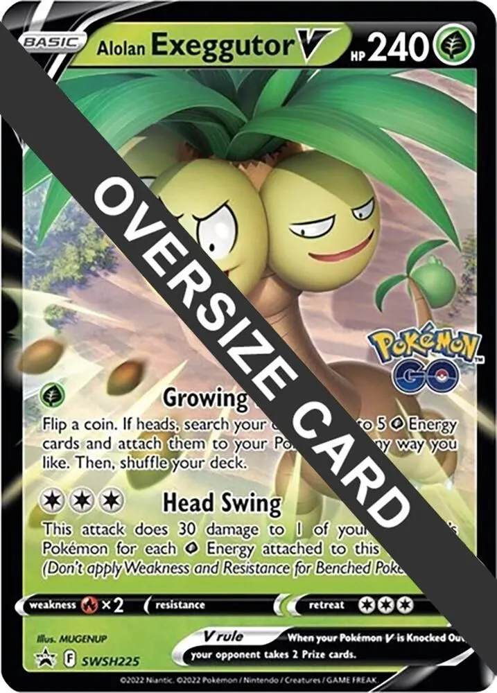 Alolan Exeggutor V — Jumbo Cards — Pokemon