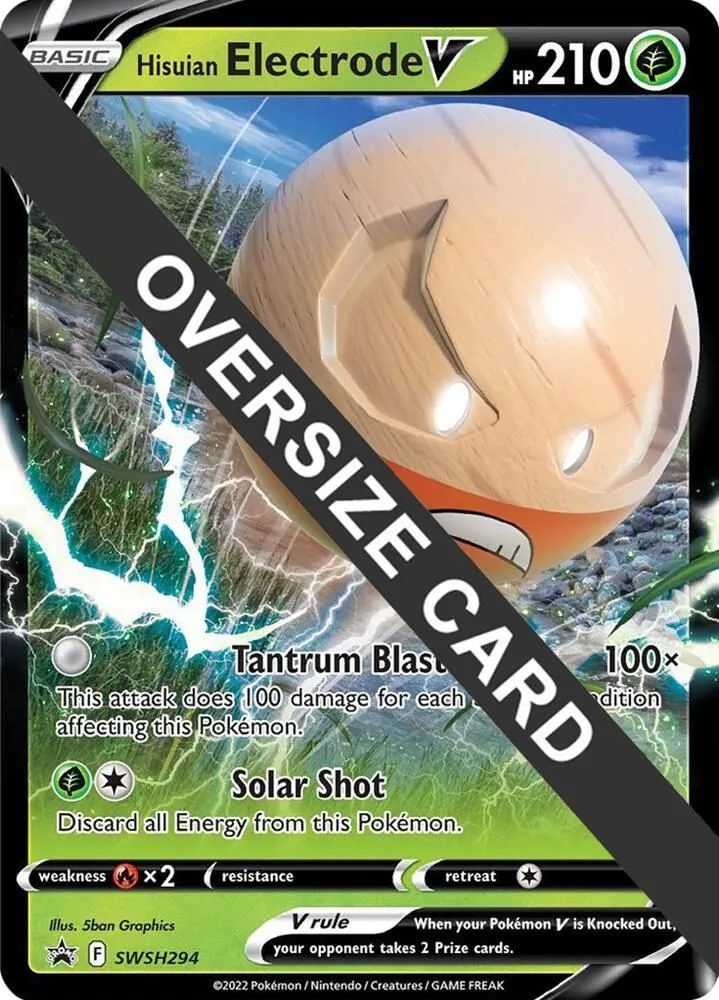 Hisuian Electrode V — Jumbo Cards — Pokémon