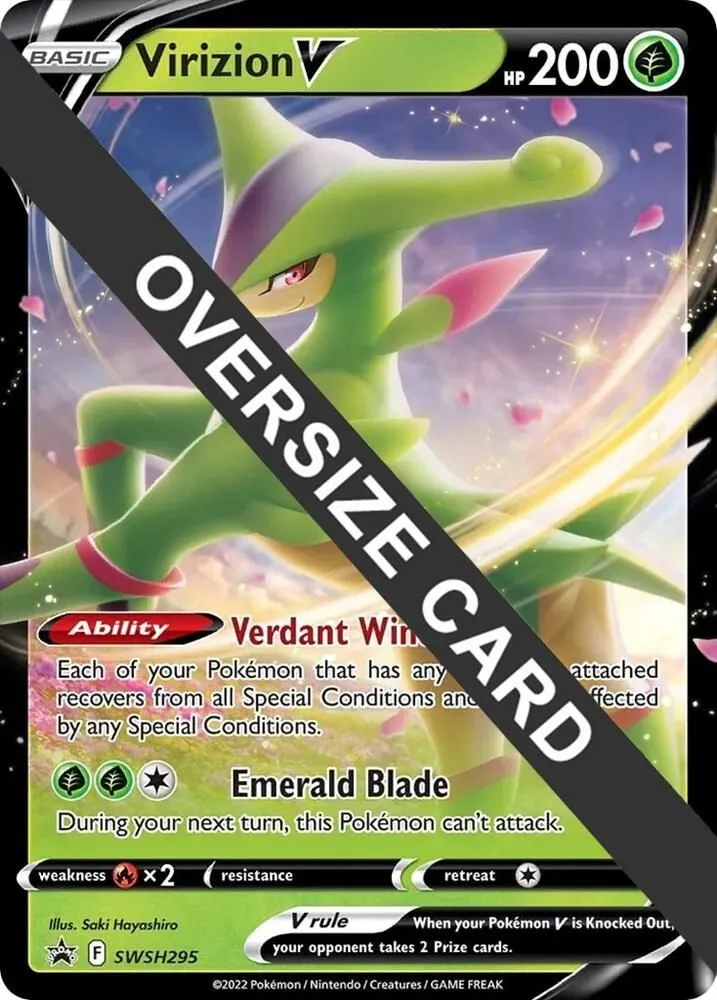 Virizion V — Jumbo Cards — Pokemon
