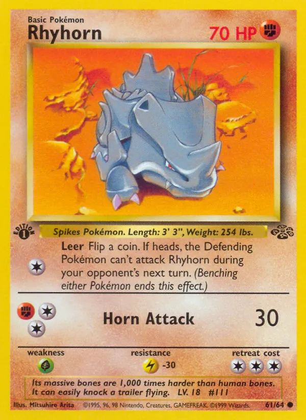 Rhyhorn — Jungle — Pokémon